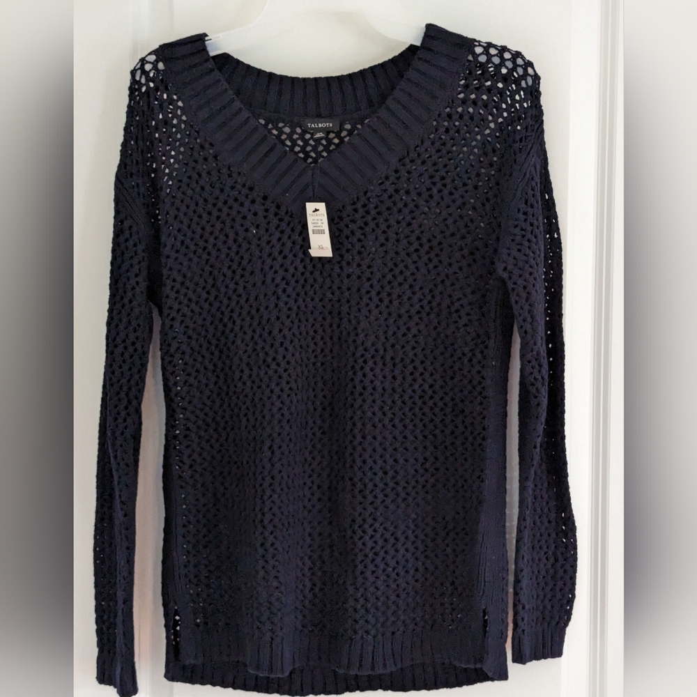 Talbot's size xs navy sweater